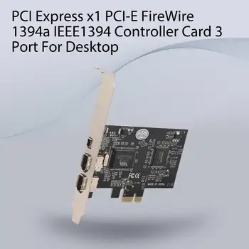 PCI Express x1 חריץ PCI-E FireWire 1394a IEEE1394 בקר כרטיס יציאה 3 על שולחן העבודה