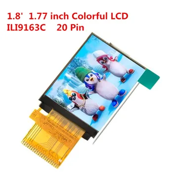 1.77 אינץ 20pin מסך צבעוני TFT ILI9163C כונן 128*160 מסך LCD לפשעים חמורים 8080 8 סיביות מקבילית תואם 1.8 אינץ