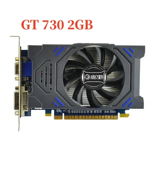 GT 730 2GB Graphics כרטיס Pcie X8 2.0 DDR3 64 סיביות מחשב שולחני מחשב כרטיס מסך HDMI תואם+VGA+DVI-D הצג כרטיס