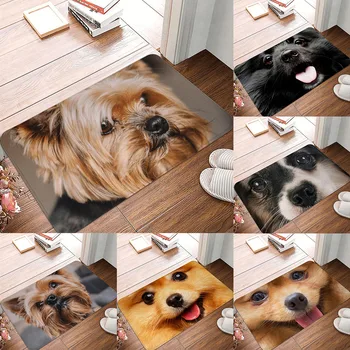 להתאמה אישית מרפסת חדר השינה החלקה לשטיח דלת הכניסה שטיח שטיח הרצפה כלב מצחיק לפוג שנאוצר מטבח השטיח בסלון